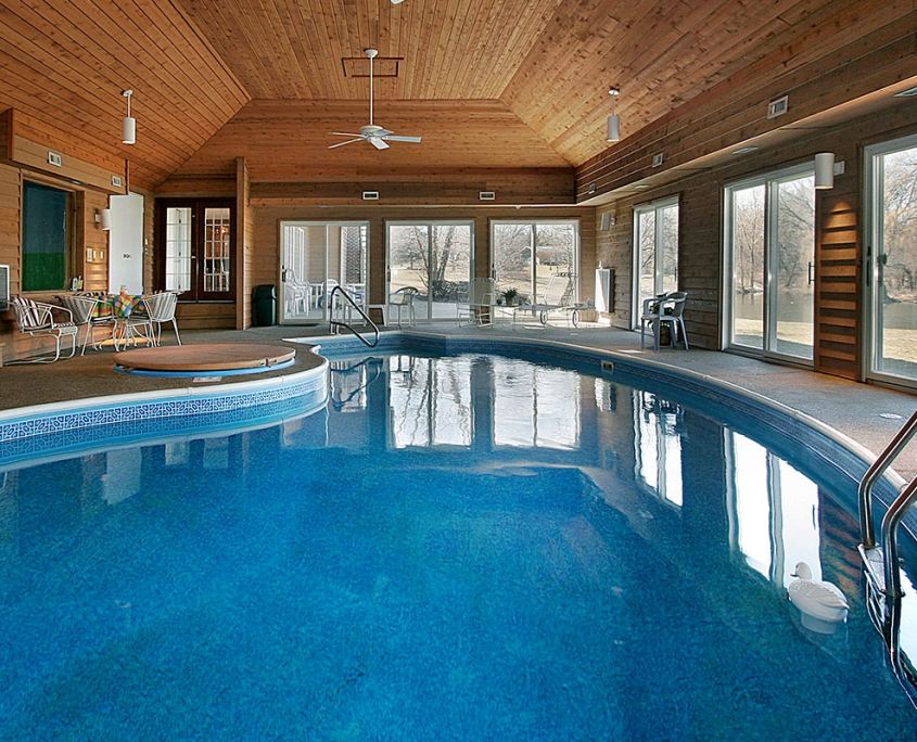 An indoor pool