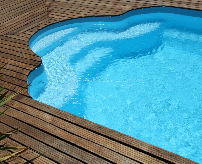 A custom outdoor pool